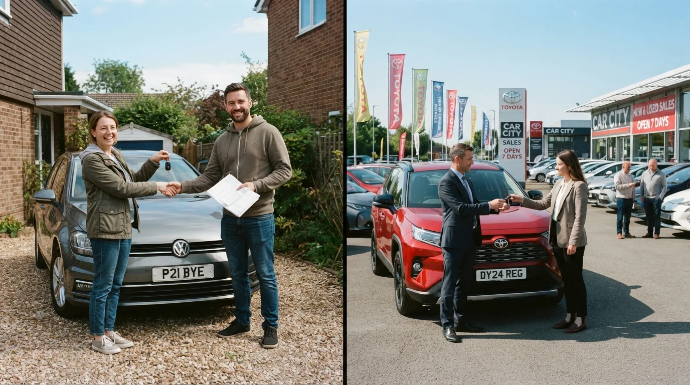 Buying a Car Privately vs. Through a Dealership
