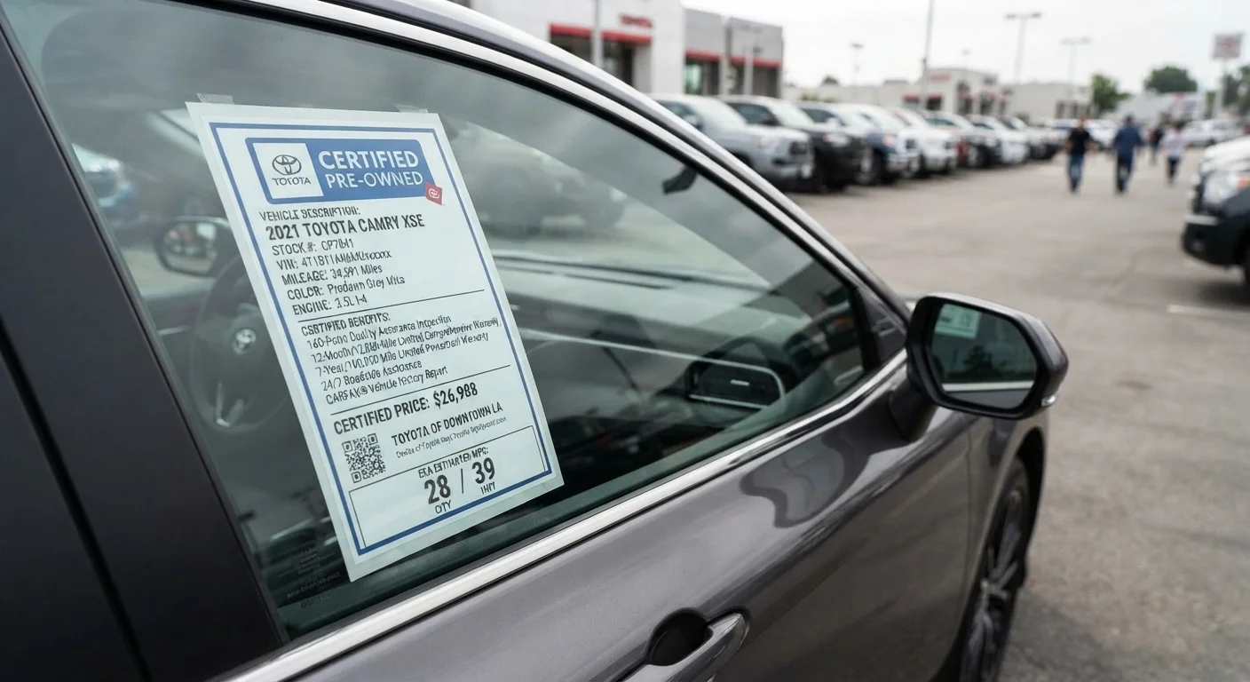 Certified Pre-Owned Programs: What the Label Actually Guarantees