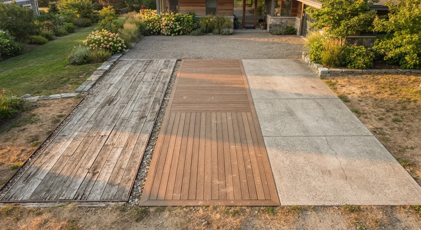 Maintaining Wood, Composite, and Concrete Driveways: Key Differences