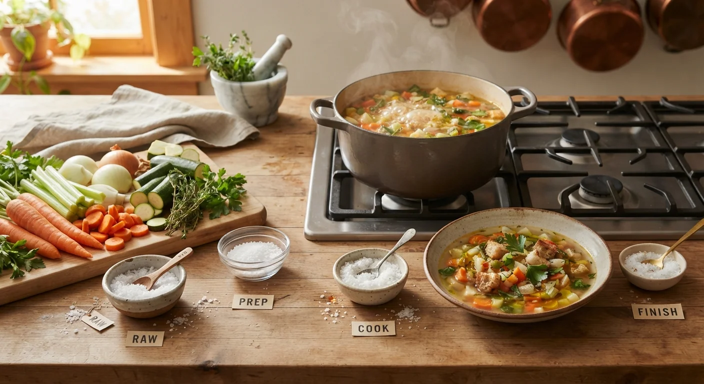 Salt at Every Stage: How Seasoning Timing Changes a Dish